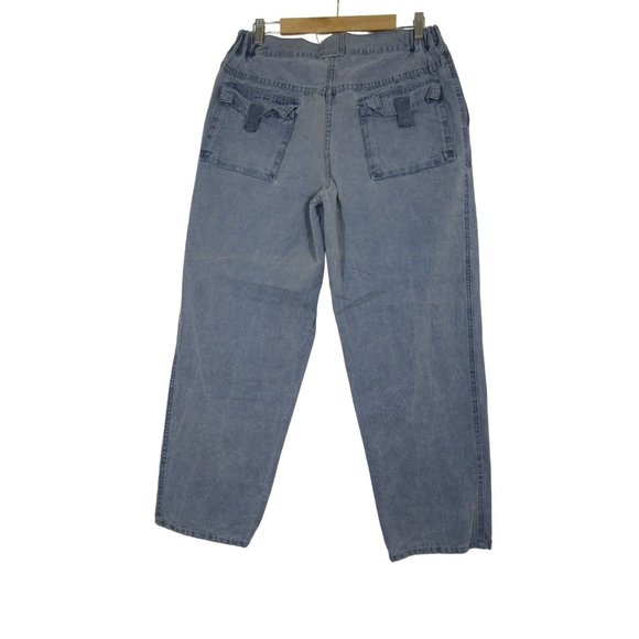 Baxter vintage denim tapered high waist cargo jeans - Picture 2 of 13